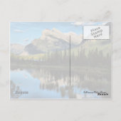 Carte postale Vermillion Lake & Mt. Rundle (Dos)