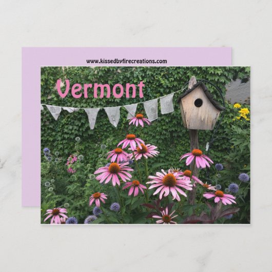 Carte postale Vermont (Devant / Derrière)