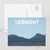 Carte Postale Vermont (Devant / Derrière)