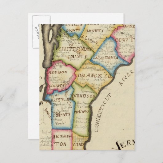 Carte Postale Vermont (Devant / Derrière)