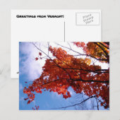 Carte postale Vermont 1 (Devant / Derrière)