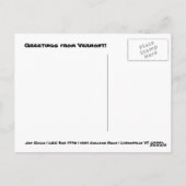 Carte postale Vermont 1 (Dos)