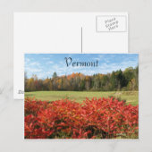 Carte Postale Vermont en couleur (Devant / Derrière)
