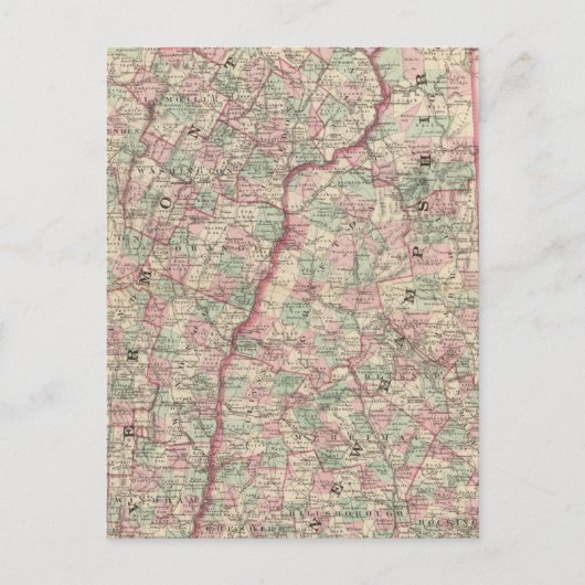 Carte Postale Vermont et New Hampshire 2 (Devant)