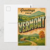Carte Postale Vermont Postcard (Devant / Derrière)