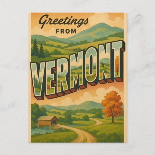 Carte Postale Vermont Postcard (Devant)