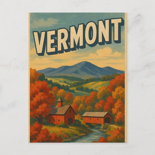 Carte Postale VERMONT Postcard (Devant)