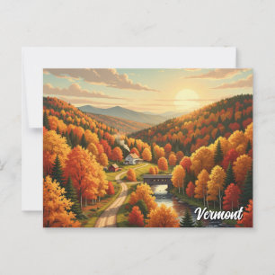 Carte Postale Vermont Travel