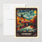 Carte Postale Vermont | Vincent Van Gogh inspiré (Devant / Derrière)