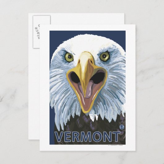 Carte Postale VermontEagle près (Devant / Derrière)