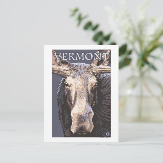 Carte Postale VermontMoose en haut (Debout devant)