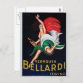 Carte Postale Vermouth Bellardi Torino (Devant / Derrière)