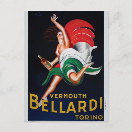Carte Postale Vermouth Bellardi Torino (Devant)