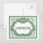 Carte Postale Vermouth vintage (Devant / Derrière)