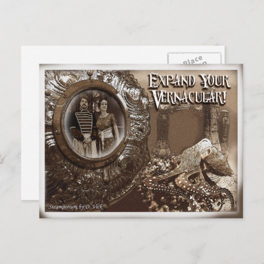 Carte postale vernaculaire (Devant / Derrière)