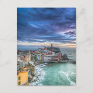 Carte Postale Vernazza au coucher du soleil, Italie