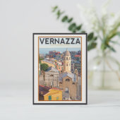 Carte Postale Vernazza (blanc) (Debout devant)