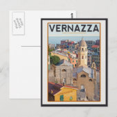 Carte Postale Vernazza (blanc) (Devant / Derrière)