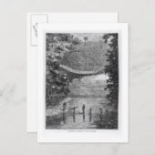 Carte Postale Verney Lovett Cameron (1844-1894) Traversant le Lu (Devant / Derrière)