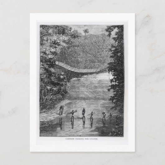 Carte Postale Verney Lovett Cameron (1844-1894) Traversant le Lu (Devant)