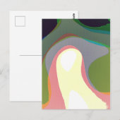 Carte Postale Vernis Abstraits colorés 208 (Devant / Derrière)