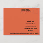 Carte Postale Verona Couleur uni orange coucher de soleil (Dos)