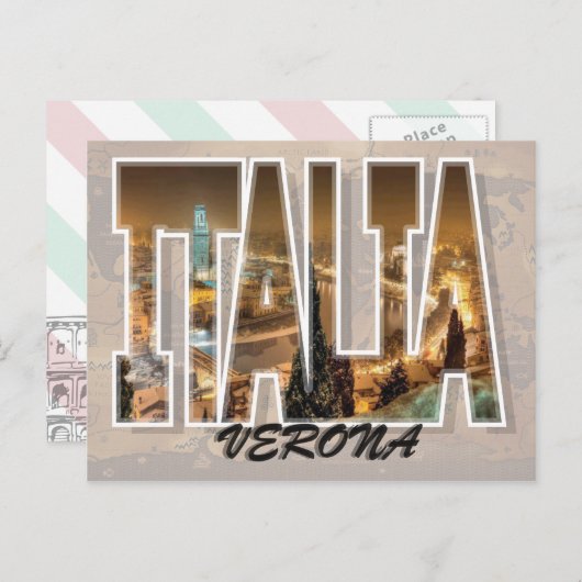 Carte postale Vérone, Italie (Devant / Derrière)