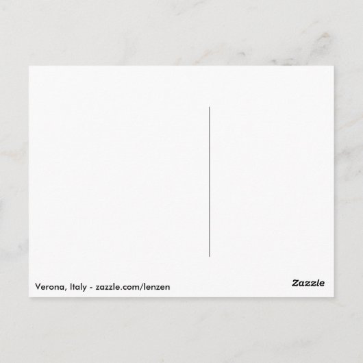 Carte postale Vérone, Italie (Dos)