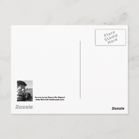 Carte postale Vérone Lampe (Dos)