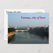 Carte Postale Vérone, ville de l'amour (Devant / Derrière)