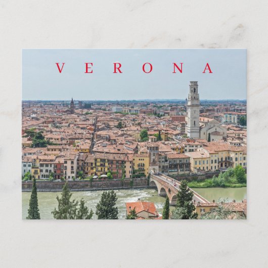 Carte postale Vérone vue panoramique (Devant)