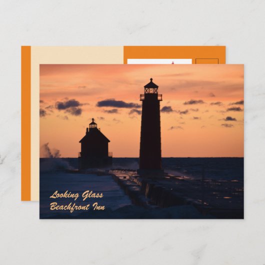 CARTE POSTALE VERRE (Devant / Derrière)