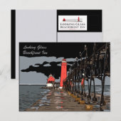 CARTE POSTALE VERRE (Devant / Derrière)