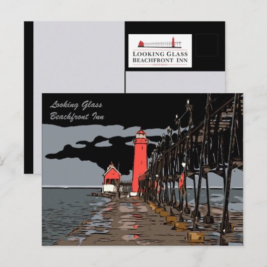 CARTE POSTALE VERRE (Devant / Derrière)