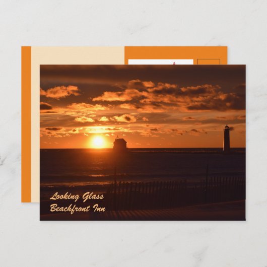 CARTE POSTALE VERRE (Devant / Derrière)