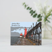 CARTE POSTALE VERRE (Debout devant)