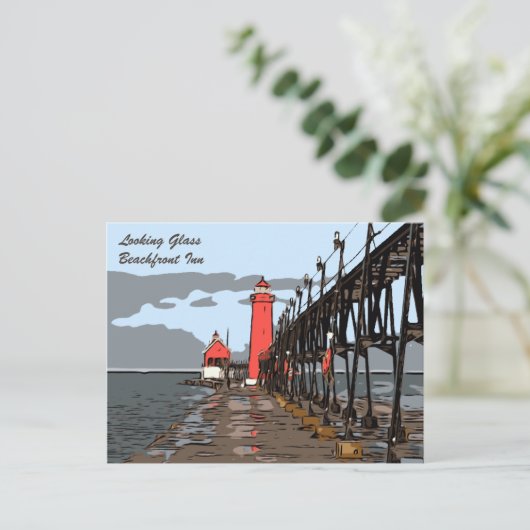 CARTE POSTALE VERRE (Debout devant)