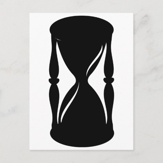 Carte Postale Verre à l'heure - Sables du temps (Devant)