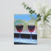 Carte Postale Verre à vin (Debout devant)