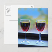 Carte Postale Verre à vin (Devant / Derrière)