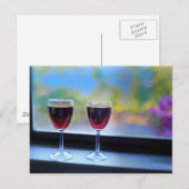 Carte Postale Verre à vin (Devant / Derrière)