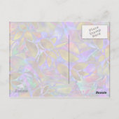Carte postale Verre Abstrait Floral (Dos)