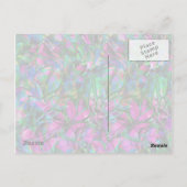 Carte postale Verre Abstrait Floral (Dos)