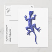 Carte Postale Verre bleu Lézard (Devant / Derrière)