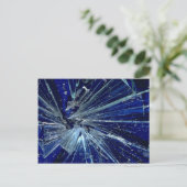 Carte Postale Verre brisé Abstrait (Debout devant)