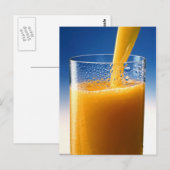 Carte Postale Verre de jus (Devant / Derrière)