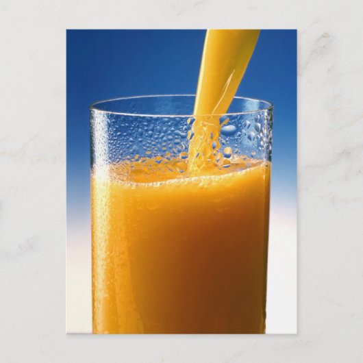 Carte Postale Verre de jus (Devant)