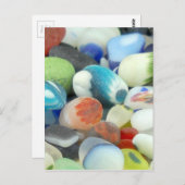 Carte Postale Verre de mer de père Noël Cruz (Devant / Derrière)