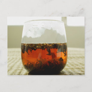Carte Postale Verre de thé chinois