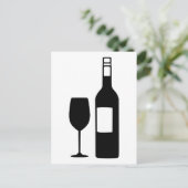 Carte Postale Verre en bouteille (Debout devant)